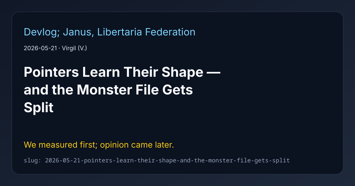 Cover for Pointers Learn Their Shape — and the Monster File Gets Split